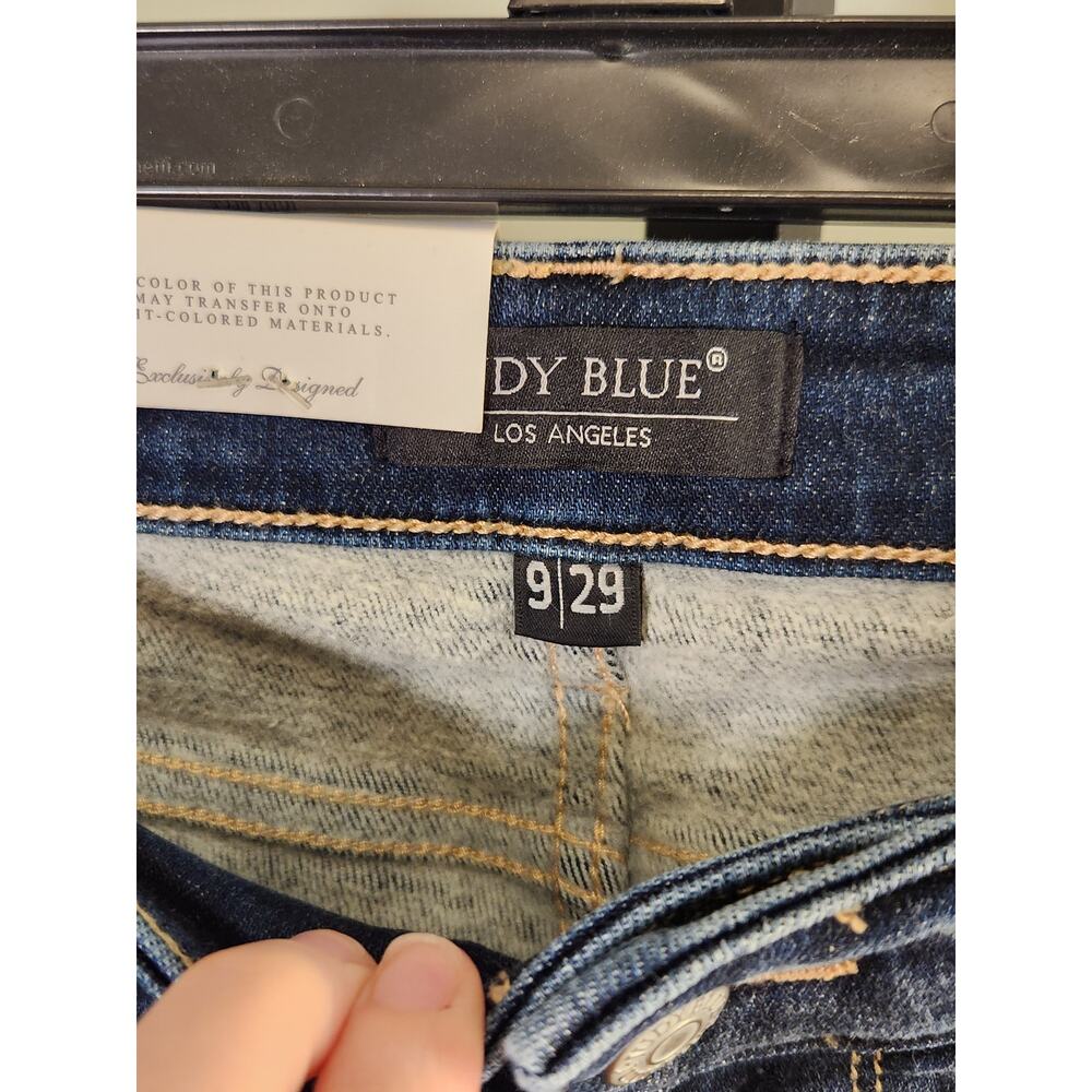 JUDY BLUE NWT Mid Rise Thermal Skinny Fit Jeans, Size 9 / 29 - Picture 5 of 9